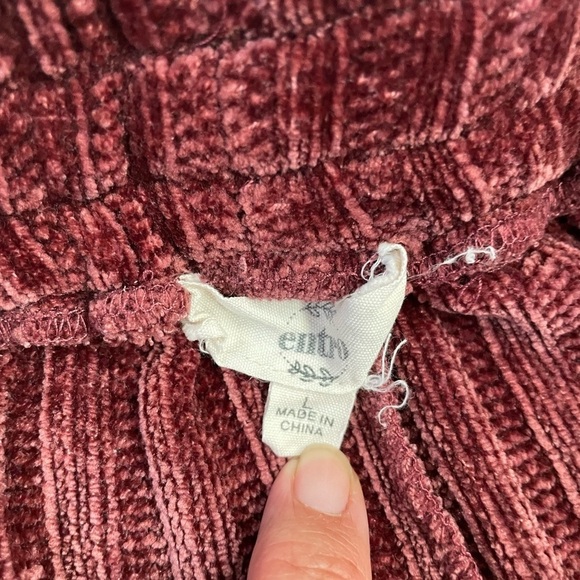 ENTRO Knit Shorts Women’s Size L Chenille Sleep Pajama Comfy Loungewear Casual - Picture 5 of 6